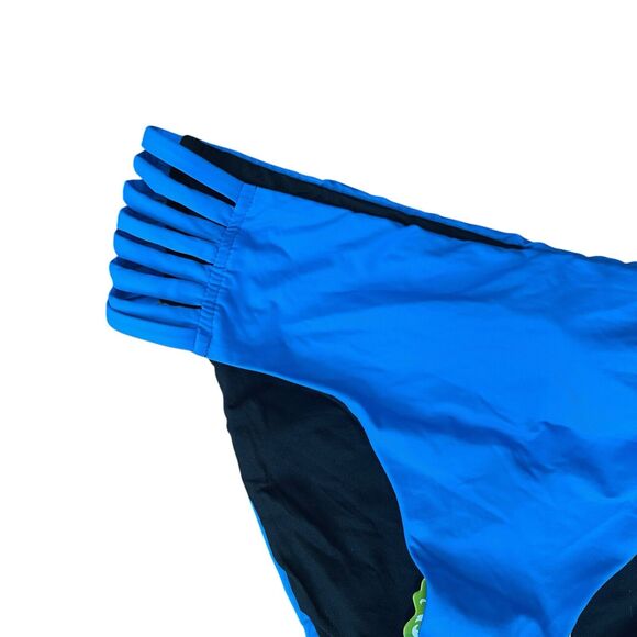 BECCA Plus 1X Hipster Bikini Bottom Blue NWT Strappy Swimwear Solid - Picture 3 of 5
